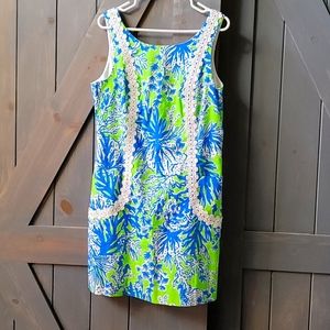 Lilly Pulitzer womens size 14, Shift Dress with Pockets
